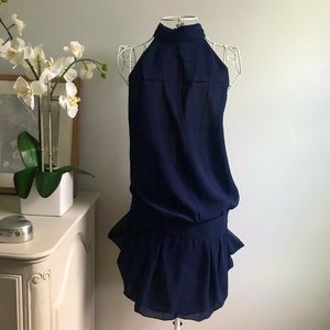 Navy blue halter dress
